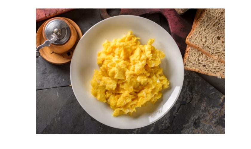 Scrambled eggs to eat after root canal